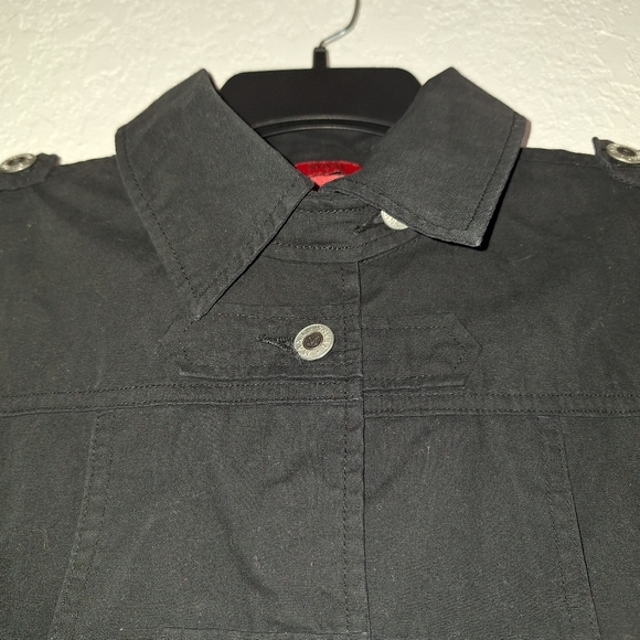 NWT Maxi Brand Black Button Up Jacket Size Large - Picture 3 of 7
